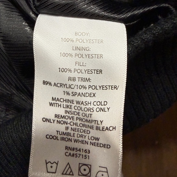 Calvin Klein Performance Black Puffer Vest Gold Zippers Size M - Picture 11 of 12